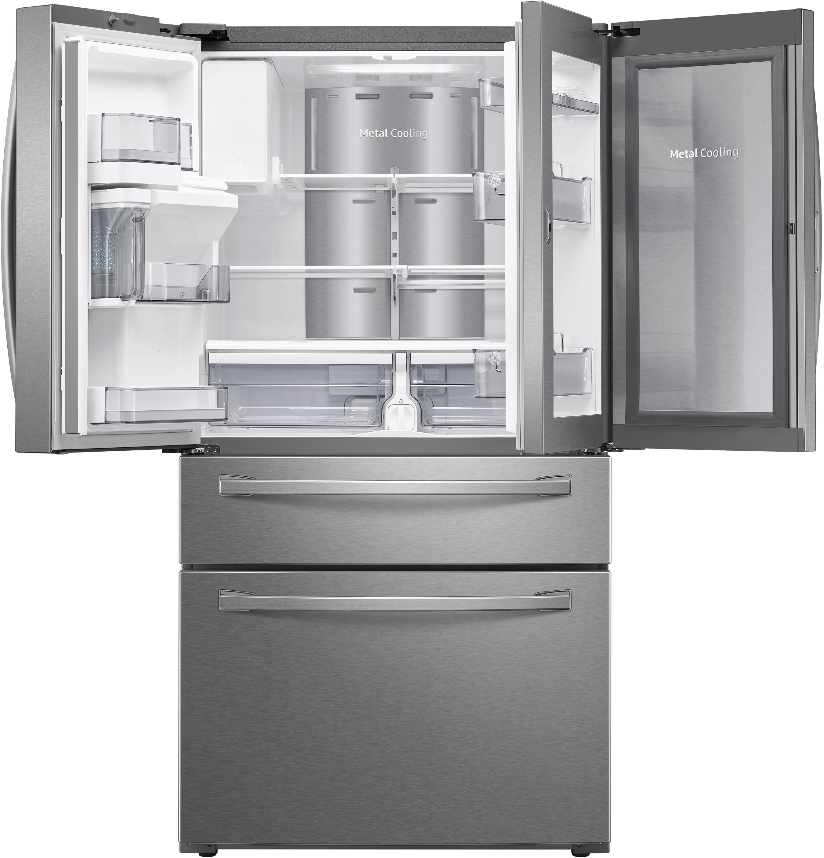 ランキングや新製品 Samsung Steel Stainless Resistant Fingerprint Ft. Cu. 27.8 ボディ・フェイスケア