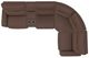 La-Z-Boy® Maddox 5-Piece Chestnut L-Shape Sectional-1