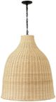 YHD Lana Rattan Beige 3-Light Large Pendant Lighting-0