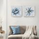 Olliix by Madison Park Gleaming Blue Florals 2 Piece Blue Printed Canvas Set-4