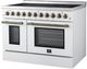 FORNO® Paolo 48" White Freestanding Induction Range -3