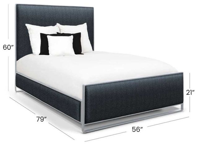 Wesley Allen Customizable Fenton Double Upholstered Panel Bed-2