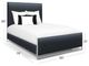 Wesley Allen Customizable Fenton Double Upholstered Panel Bed-2