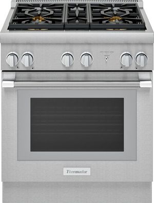 Thermador Pro Harmony 30" Stainless Steel Pro Style Dual Fuel Natural Gas Range