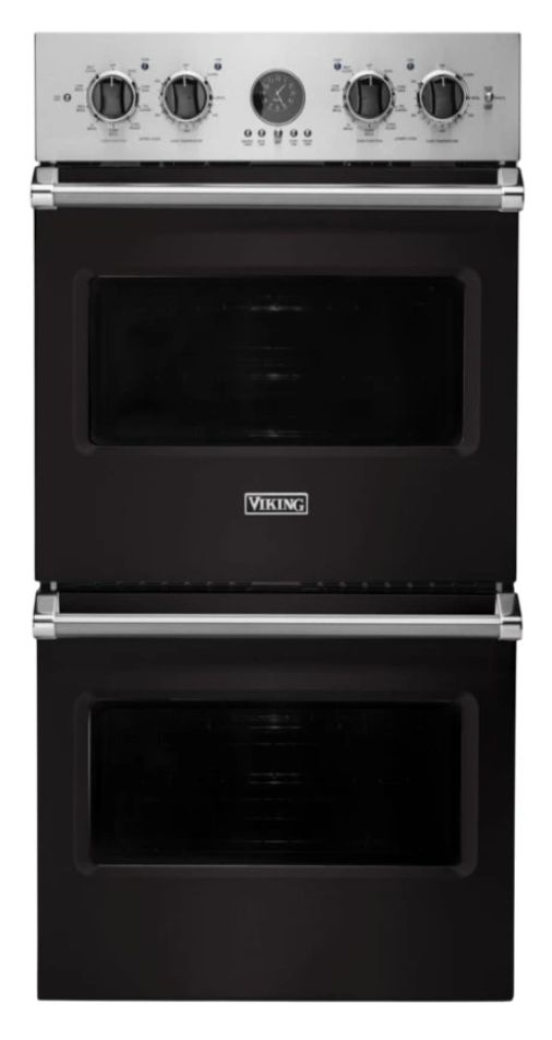 Viking® 5 Series 27" Onyx Double Electric Premiere Wall Oven-0