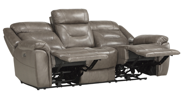 Homelegance® Lance Brown Power Double Reclining Sofa-2
