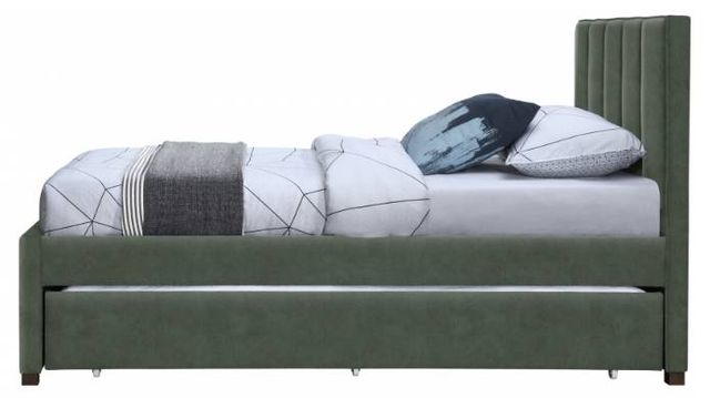 Meridian Furniture Hudson Green Twin Upholstered Trundle Bed-2