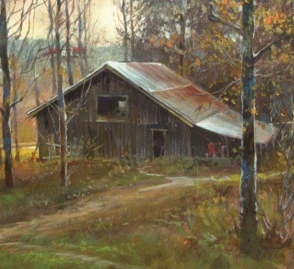 Classy Art Pinnacle Mountain Barn by Roger Bansemer Wall Art-1