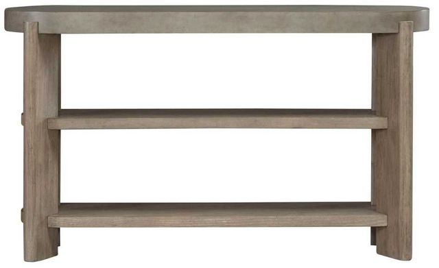 Liberty Furniture Affinity Gray Sofa Table with Dusty Taupe Base-2