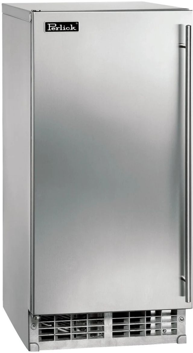 Perlick® Signature Series 15" 80 lb. Stainless Steel Undercounter Ice Maker-0