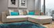 Fornirama 736 2-Piece Gray/White Sectional Set-1