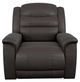 La-Z-Boy® Redwood Chocolate Leather Power Rocking Recliner with Headrest-1