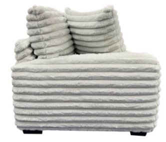 Porter International Designs Big Chill Light Gray Mondo Loveseat-2