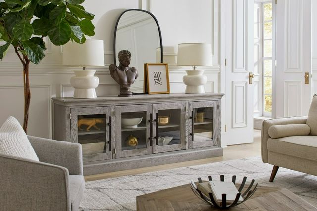 aspenhome® Manchester Heather Grey 85'' Console-1