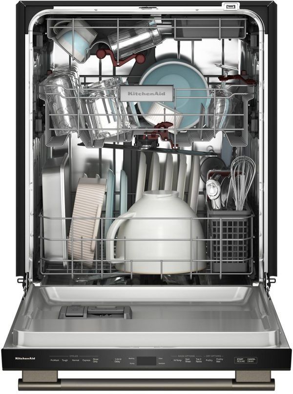 KitchenAid® 24" Black Ore 360° Max Jets™ Third Rack Top Control Built-In Dishwasher with ProDry™ System-3
