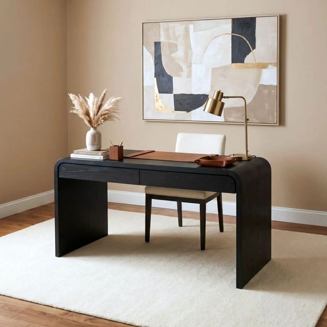 Modus Furniture Elora Jet Writing Desk-1