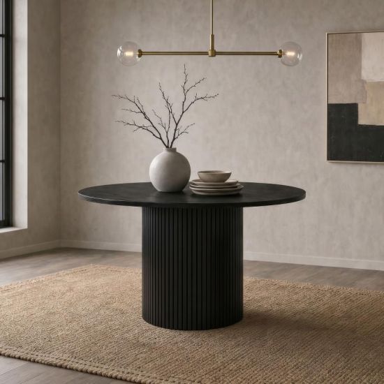 Coaster® Hamlyn Black Dining Table-1