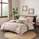 Olliix by INK+IVY Blush Full/Queen Ellipse Cotton Jacquard Duvet Cover Set-3