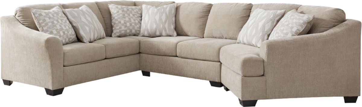 3 piece sectional with cuddler and chaise discount