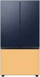 Samsung Bespoke 18" Navy Steel French Door Refrigerator Top Panel-1