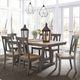 Liberty Furniture Lindsey Farm 7-Piece Gray/Sandstone Trestle Table Set-1