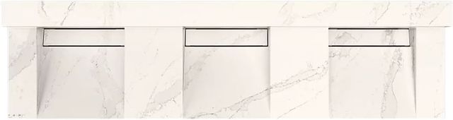 KOHLER® Constellation™ Et Cal Gold 90" Wall-Mount Basin Lavatory System with Backsplash and Stainless Steel Shroud-0