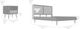 Armen Living Saratoga 3-Piece Black/Brown King Panel Bedroom Set-2