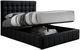 IFDC Black King Platform Lift Storage Bed-0