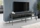 Monarch Specialties Inc. Black 72" Wood Grain TV Stand with Black Metal Frame-1