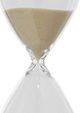 A & B Home Ferdinand Clear/White 15-Minute Hourglass-2