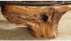 Hammary Hidden Treasures Glass Top Cocktails Table with Brown Root Ball Base-2