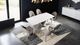 Furniture of America® Lenvik 7-Piece Brown/White Dining Table Set-3