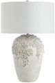 Renwil® Everren Wavy Painted Textured Off-White Table Lamp-0
