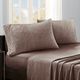 Olliix by True North by Sleep Philosophy Brown Diamond King Micro Fleece Sheet Set-4