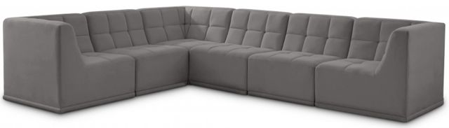 Meridian Furniture Relax 6-Piece Grey Modular Sectional Set-0