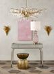 Currey & Company Rasi Antique Brass Stool-1
