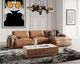 VIG Furniture Modrest Cambria 2-Piece Cognac Right-Arm Facing Sofa Sectional and Chaise-1