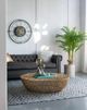 A & B Home Gold Aluminum Coffee Table-4