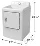 Frigidaire® 7 Cu. Ft. White Front Load Gas Dryer -4