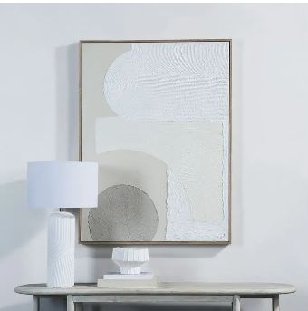 Renwil® Canberra White Wall Painting-4