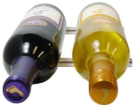 Vinotemp® Epicureanist 2 Bottle Stainless Steel Wine Peg -3