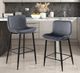 Homelegance® Nya Dark Gray Counter Height Chair-1