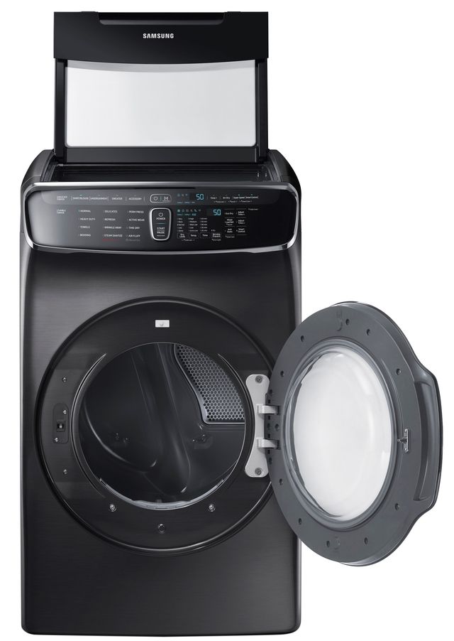 Samsung 7.5 Cu. Ft. Black Stainless Steel FlexDry™ Electric Dryer-1