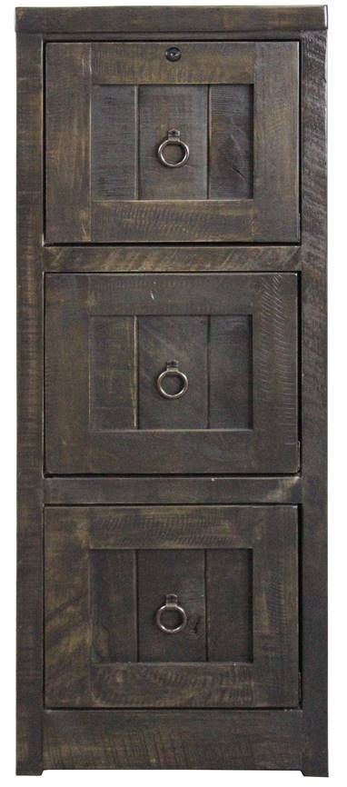 American Heartland Manufacturing Rustic 4-Drawer File Cabinet-1