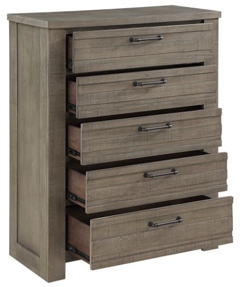 Mazin Furniture Longview Gray Chest-2