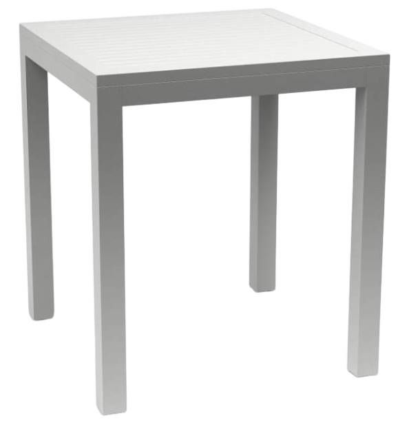 Sunset West Naples Satin White Metal Outdoor Pub Table-0