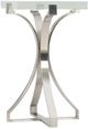 Hooker® Furniture Melange Glass Top Accent Table with Chrome Base-0