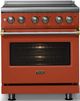 Viking® 5 Series 30" Spiced Cider Pro Style Electric Range with Brushed Brass Trim-4