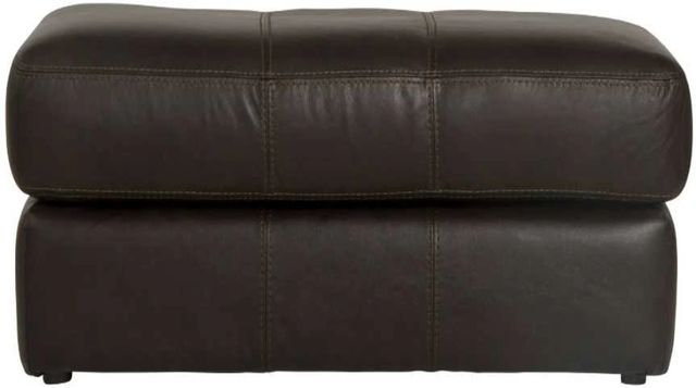 Jackson Furniture Prato Chocolate Leather Ottoman-1