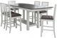 Liberty Furniture Brook Bay 7-Piece Carbon Gray/Textured White Gathering Table Set-0